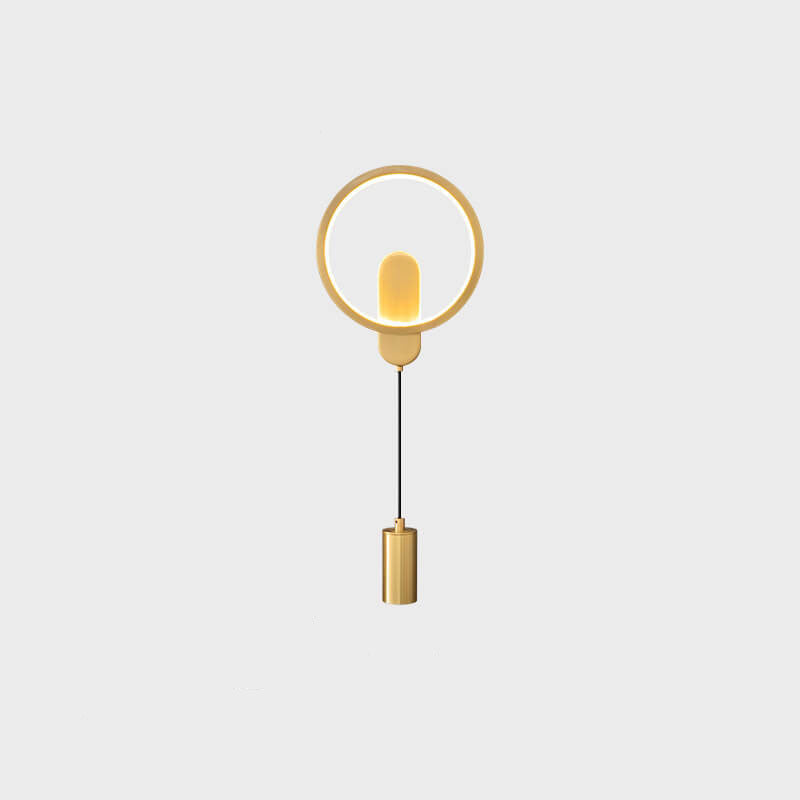 Industrial All Copper Nordic Round LED Wall Sconce Lamp