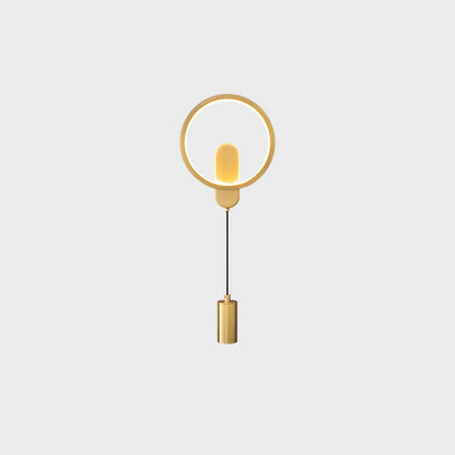 Industrial All Copper Nordic Round LED Wall Sconce Lamp