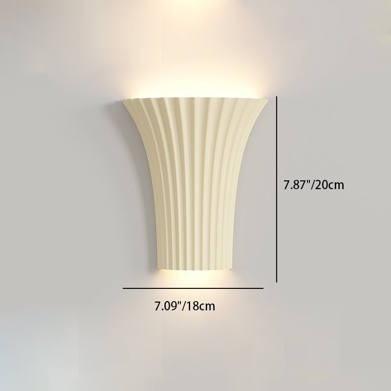 Half Cylinder Hardware Resin 1-Light Wall Sconce Lamp