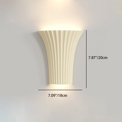 Half Cylinder Hardware Resin 1-Light Wall Sconce Lamp