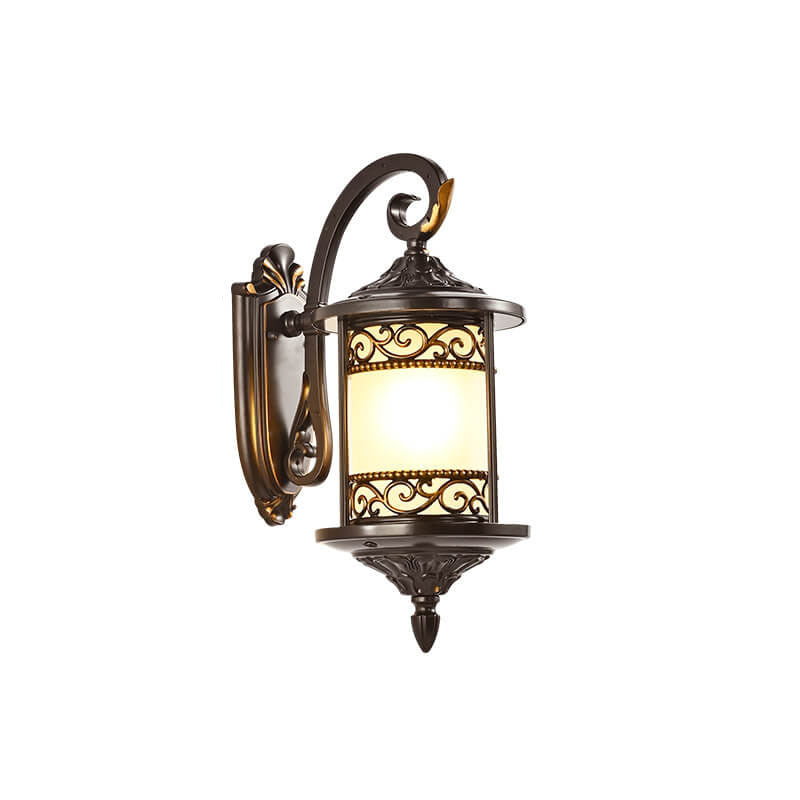 Cylindrical Outdoor Waterproof 1-Light Wall Sconce Lamp