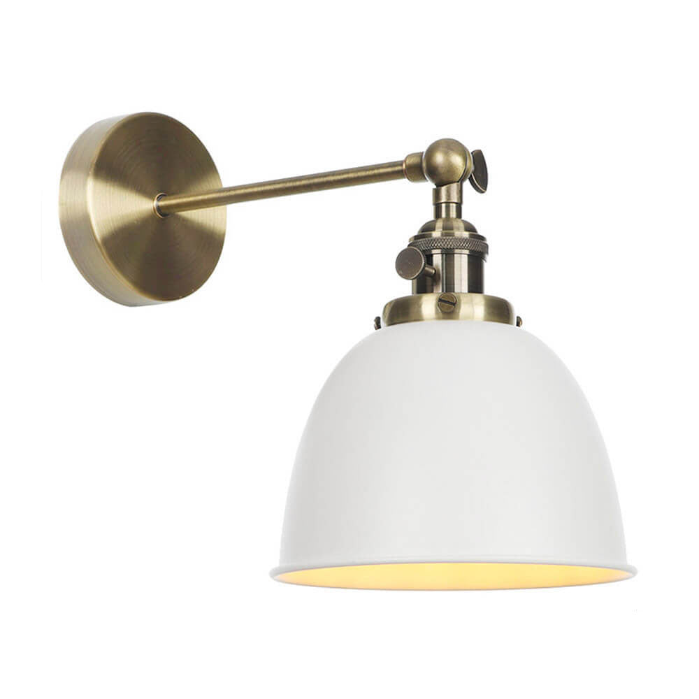 Minimalist Retro Wrought Iron 1-Light Wall Sconce Lamp