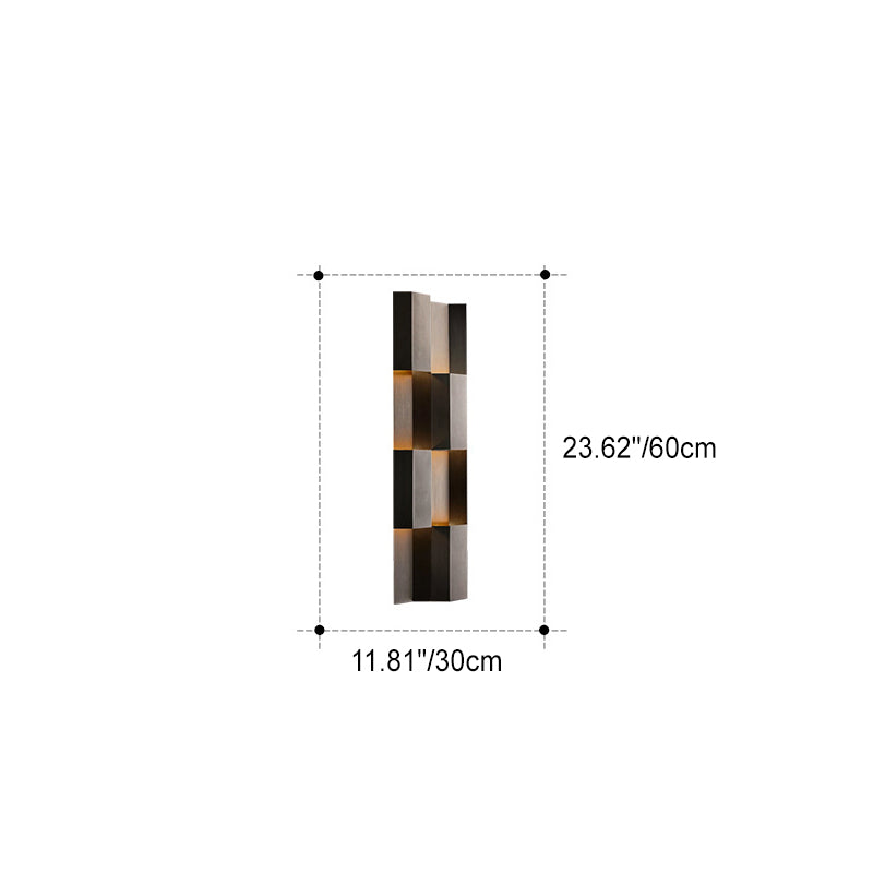 Waterproof Stainless Steel Rectangular LED Wall Sconce Lamp