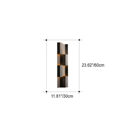 Waterproof Stainless Steel Rectangular LED Wall Sconce Lamp