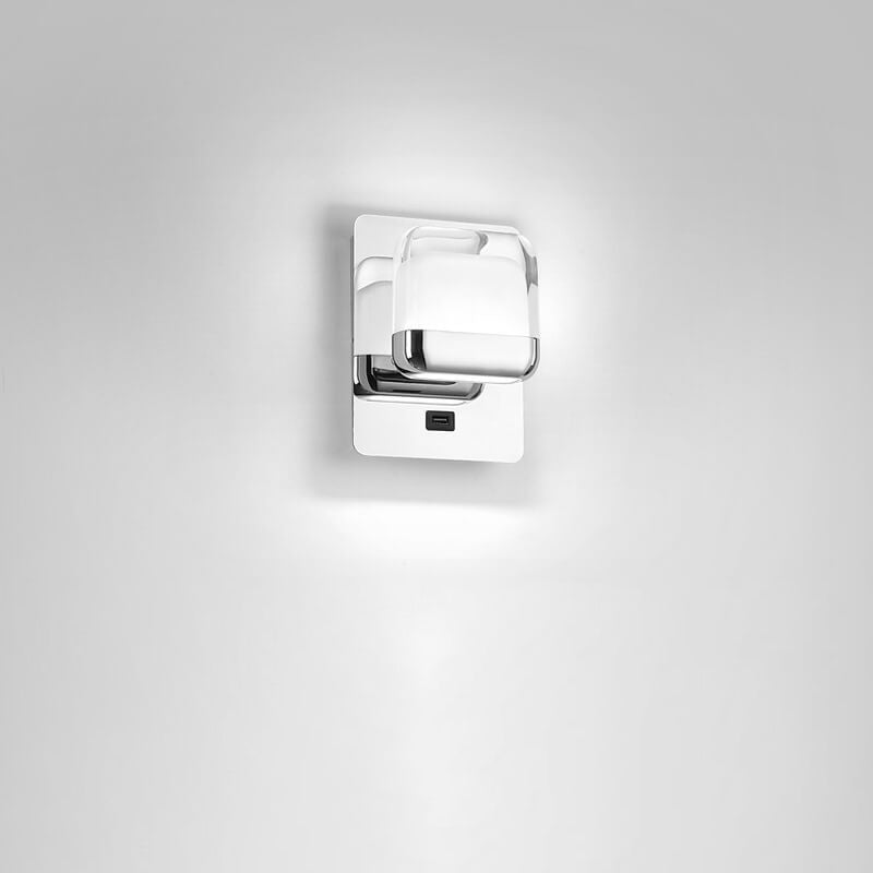 Simple Stainless Steel Square Acrylic LED Wall Sconce Lamp