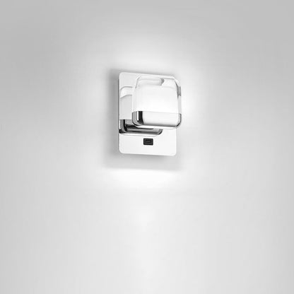 Simple Stainless Steel Square Acrylic LED Wall Sconce Lamp