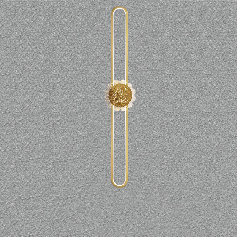 Full Copper Minimalist Ring Design LED Wall Sconce Lamp