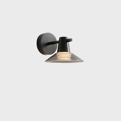 Nordic Full Copper Acrylic Conical LED Wall Sconce Lamp
