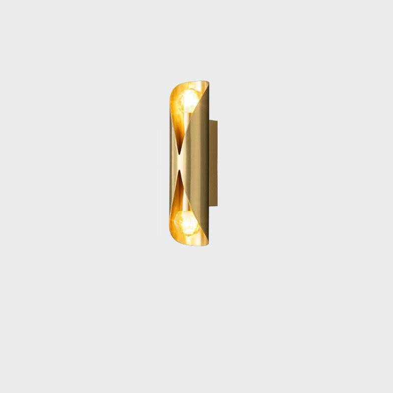 Light Luxury Long All Copper 2-Light Wall Sconce Lamp
