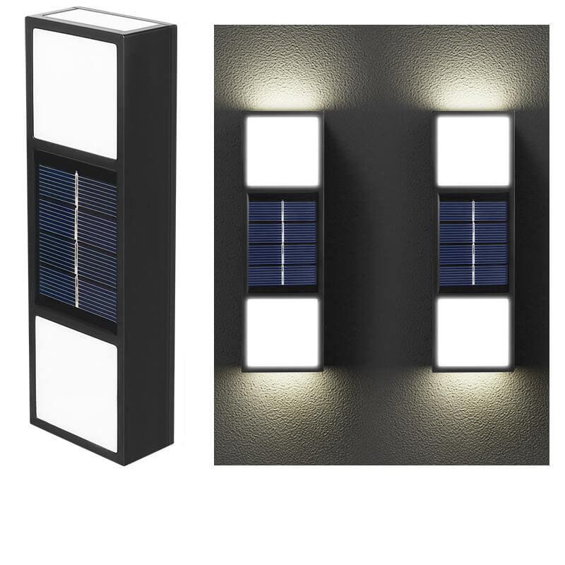 Solar Outdoor Waterproof Fence LED Wall Sconce Lamp