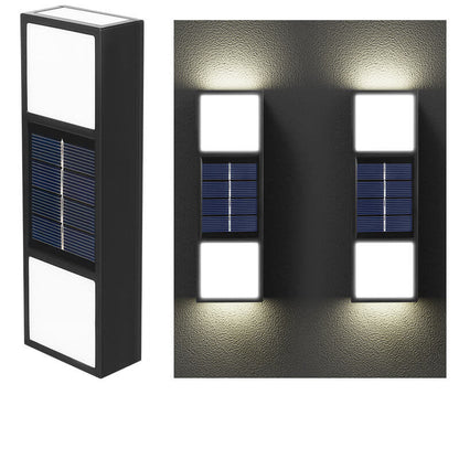 Solar Outdoor Waterproof Fence LED Wall Sconce Lamp