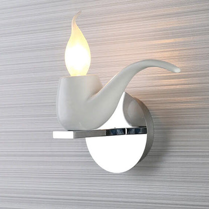 Creative Pipe Resin Hardware 1-Light Wall Sconce Lamp