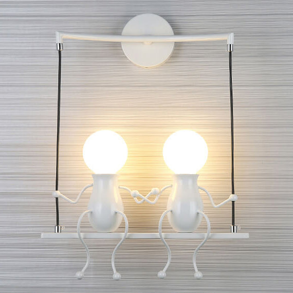 Creative Iron Children's Ball 2-Light Wall Sconce Lamp