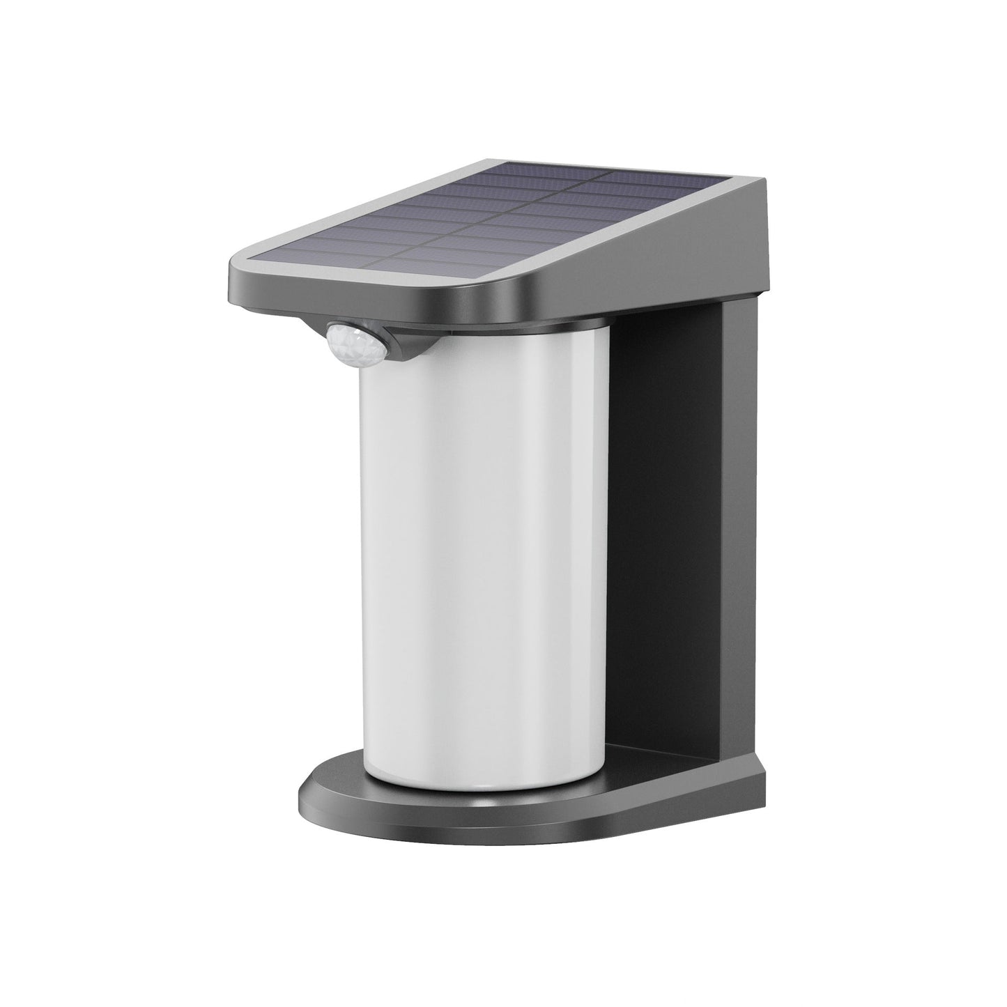Solar Cylinder Shade LED Human Sensor Wall Sconce Lamp