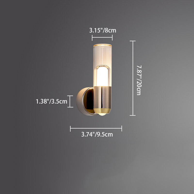 Nordic Aluminum Iron Cylinder LED Wall Sconce Lamp