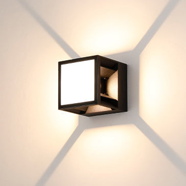 Simplicity LED Solar Waterproof Outdoor Wall Sconce Lamp
