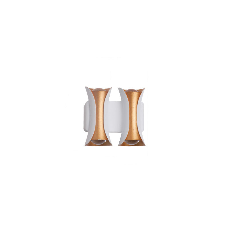 Waterproof Rectangle Aluminum Glass LED Wall Sconce Lamp