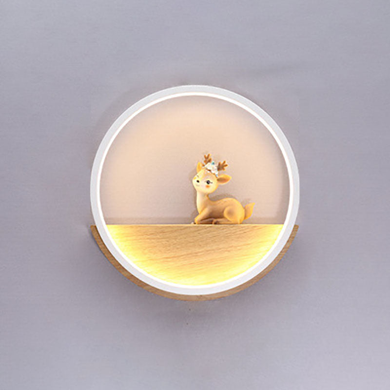 Creative Silicone Iron Aluminum Deer LED Wall Sconce Lamp