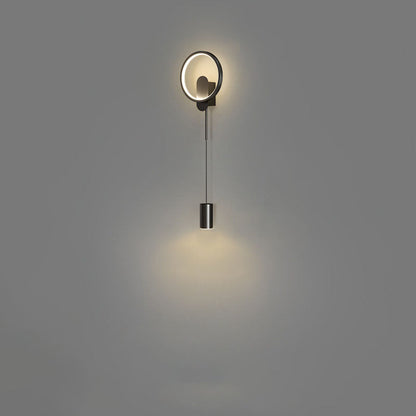 Luxury Wrought Iron Acrylic Cylinder LED Wall Sconce Lamp