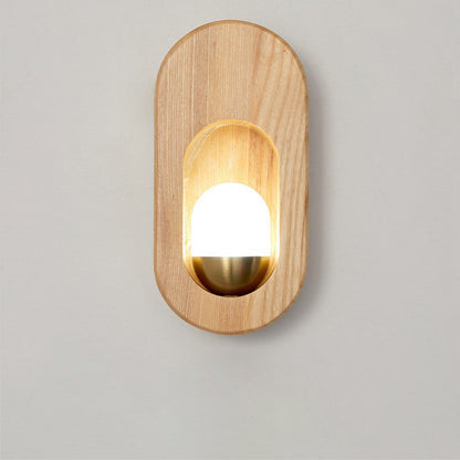 Japanese Frame Acrylic Shade 1-Light Wall Sconce Lamp
