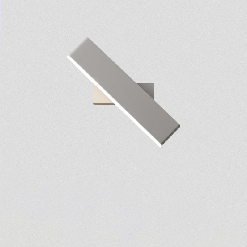 Rectangular Aluminum Acrylic Rotatable LED Wall Sconce Lamp