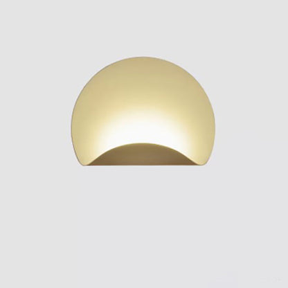Scandinavian Iron Folding Semicircle LED Wall Sconce Lamp