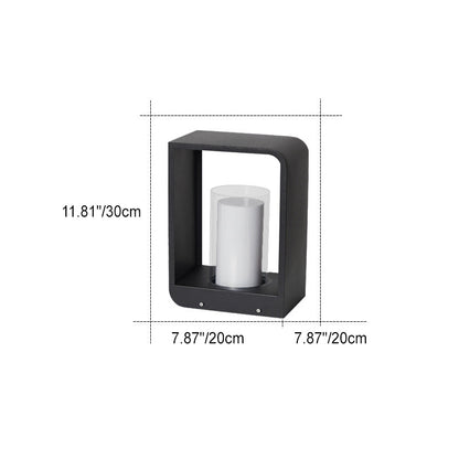 Modern Square Stainless LED Outdoor Lawn Landscape Light