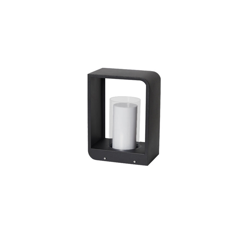 Modern Square Stainless LED Outdoor Lawn Landscape Light