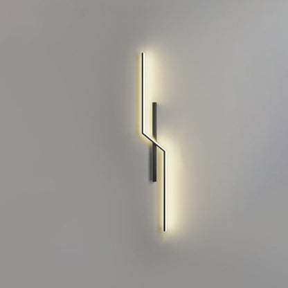 Geometry Lines Aluminum Iron Silicone LED Wall Sconce Lamp