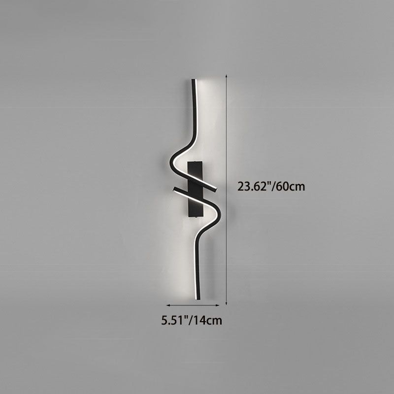Creative Strip Aluminum Silicon Gel LED Wall Sconce Lamp