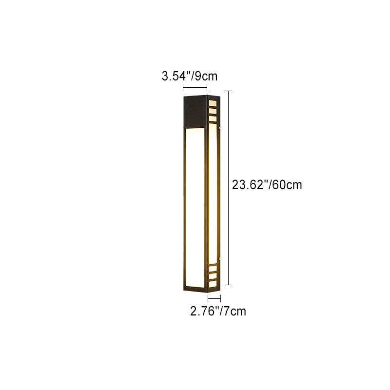 Simplicity Acrylic Column LED Waterproof Wall Sconce Lamp