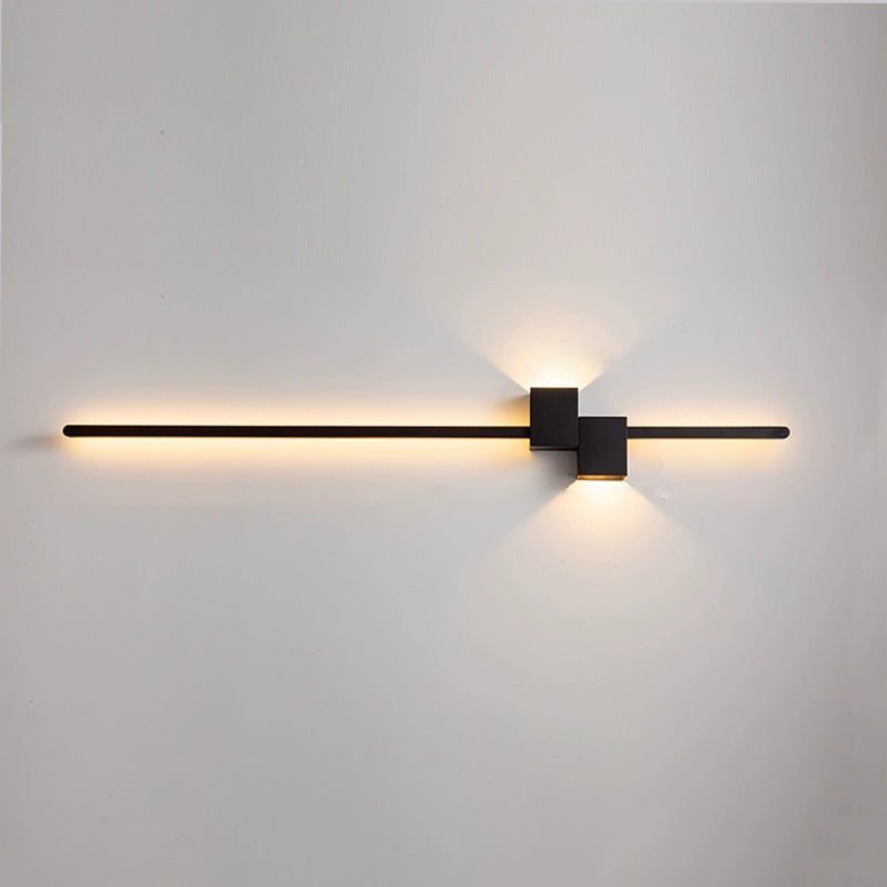 Strip Rectangle Iron Aluminum LED Wall Sconce Lamp
