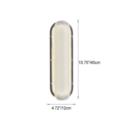 Iron Pattern Acrylic Column Shade LED Wall Sconce Lamp