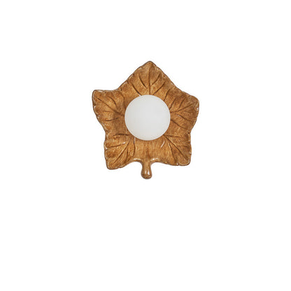 Creative Resin Glass Maple Leaf 1-Light Wall Sconce Lamp