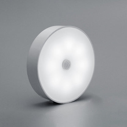 Minimalist Round ABS Rechargeable Sensor Wall Sconce Lamp