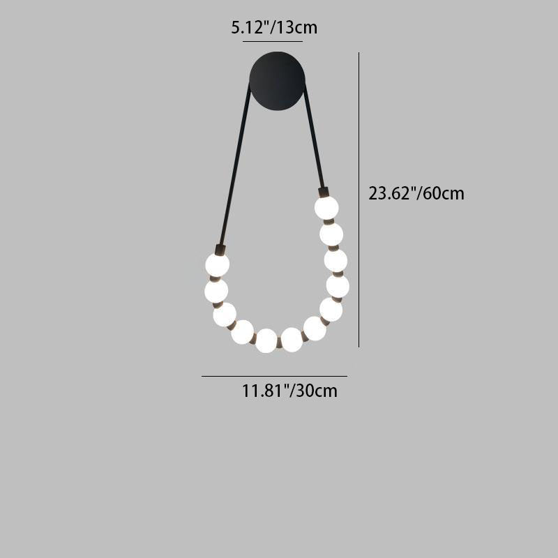 Creative Iron Acrylic Beads LED Wall Sconce Lamp
