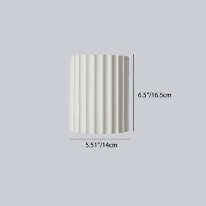 Half Vertical Stripe Resin 2-Light Wall Sconce Lamp