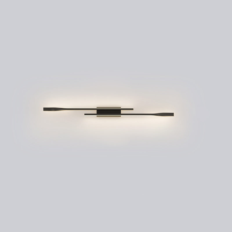 Aluminum Straight Line Silicone LED Wall Sconce Lamp