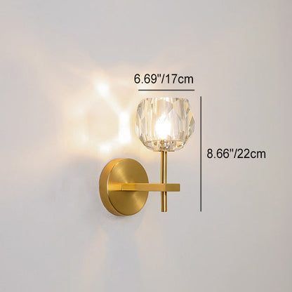 Mid-Century Iron Straight Pole 1-Light Wall Sconce Lamp