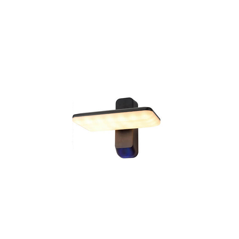 Solar Light Sensing Square LED Outdoor Wall Sconce Lamp