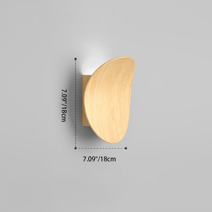 Japanese Bent Aluminum Acrylic LED Wall Sconce Lamp