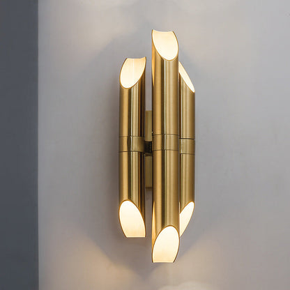 Luxury Cylindrical Iron Shade 3-Light Wall Sconce Lamp