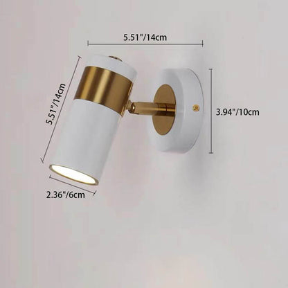Scandinavian Hardware Iron Acrylic 1-Light Wall Sconce Lamp