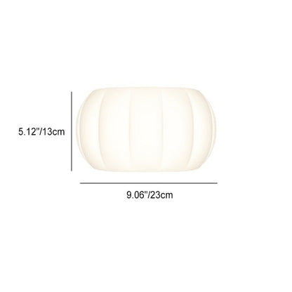 Minimalist Acrylic Pumpkin Shade Iron LED Wall Sconce Lamp