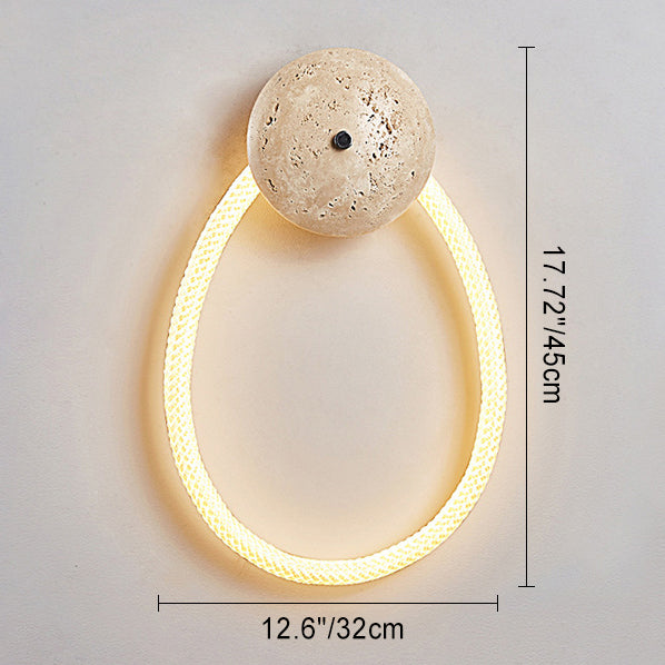 Scandinavian Optical Woven Fiber LED Wall Sconce Lamp