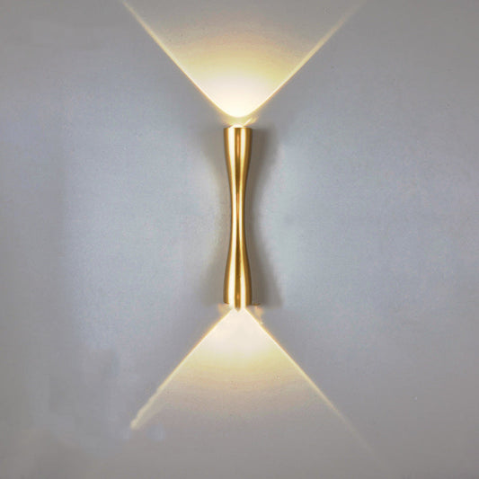 Long Horn 2-Light LED Indoor And Outdoor Wall Sconce Lamp