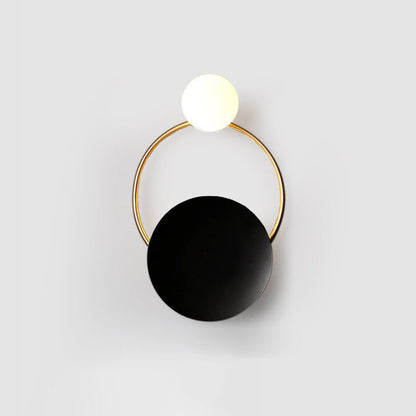 Nordic Iron Glass Round Ball 1-Light Wall Sconce Lamp