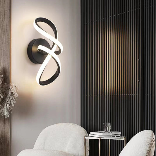 Modern Minimalist Bow Metal Acrylic LED Wall Sconce Lamp