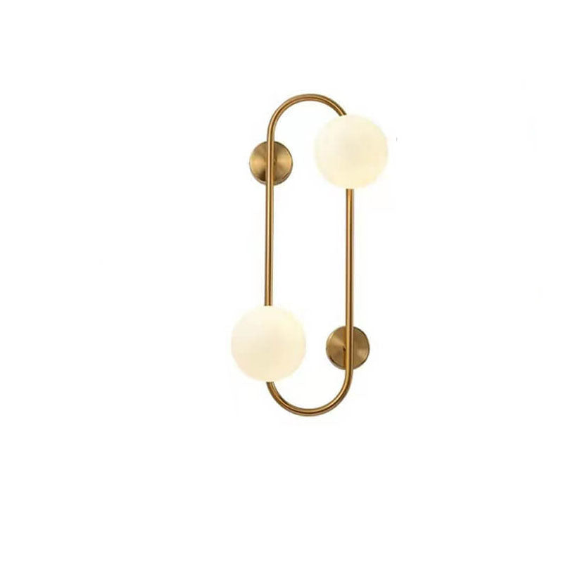 Nordic Glass Ball Oval Ring 2/4/6-Light Wall Sconce Lamp