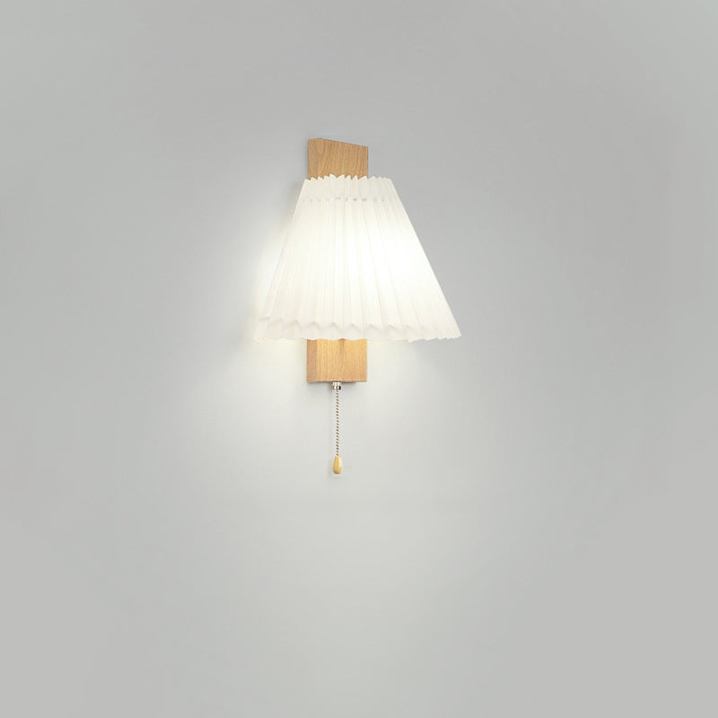 Nordic Iron PVC Cubic Pleated 1-Light Wall Sconce Lamp